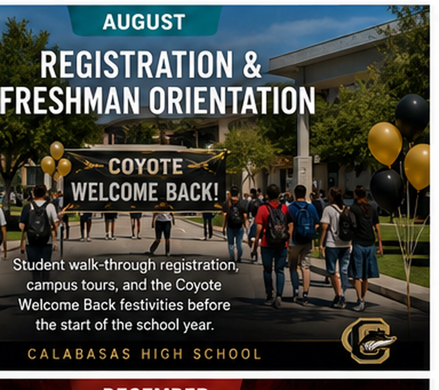 College students arriving on campus during registration and orientation